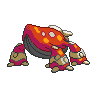 Heatran shiny back-facing sprite from Pokémon White 2