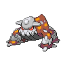 Heatran front-facing sprite from Pokémon White