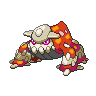 Heatran shiny front-facing sprite from Pokémon White