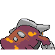 Heatran back-facing sprite from Pokémon Pearl