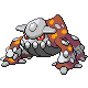 Heatran front-facing sprite from Pokémon Pearl