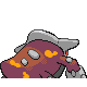 Heatran back-facing sprite from Pokémon HeartGold