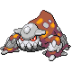 Heatran front-facing sprite from Pokémon HeartGold