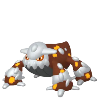 Heatran front-facing sprite from Legends Za