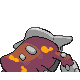 Heatran back-facing sprite from Pokémon Platinum