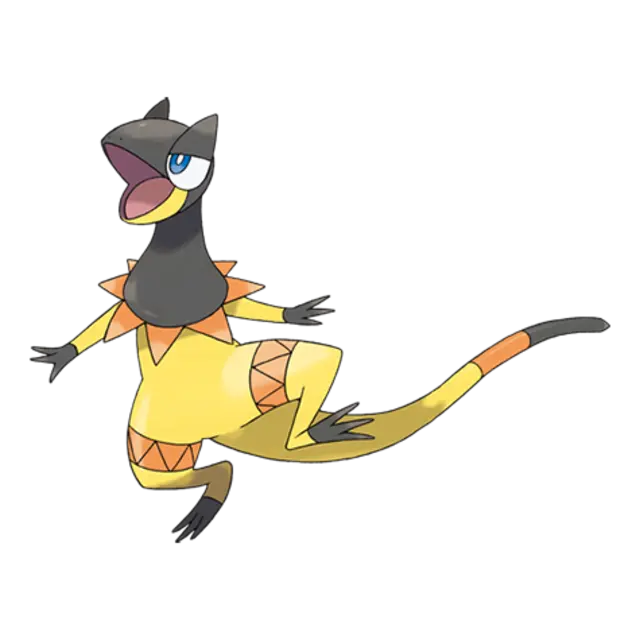 Heliolisk, the Generator Pokémon — Electric/Normal-type Pokémon official artwork