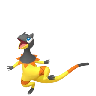 Heliolisk front-facing sprite from Pokémon X