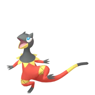 Heliolisk shiny front-facing sprite from Pokémon X