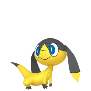 Helioptile front-facing sprite from Pokémon Y