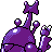 Heracross shiny back-facing sprite from Pokémon Crystal