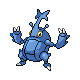 Heracross front-facing sprite from Pokémon Pearl