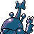 Heracross back-facing sprite from Pokémon Silver