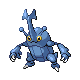 Heracross front-facing sprite from Pokémon SoulSilver