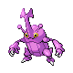 Heracross shiny front-facing sprite from Pokémon SoulSilver