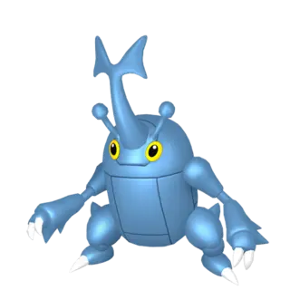 Heracross front-facing sprite from Pokémon Scarlet