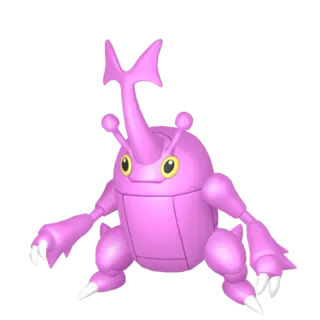 Heracross shiny front-facing sprite from Pokémon Scarlet
