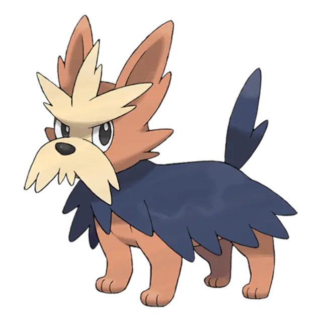 Herdier, the Loyal Dog Pokémon — Normal-type Pokémon official artwork