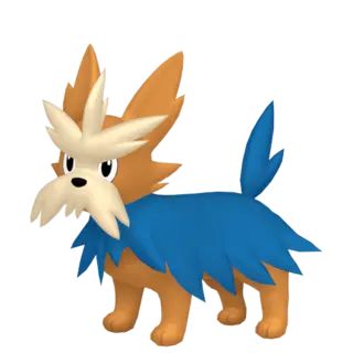 Herdier front-facing sprite from Pokémon Shield