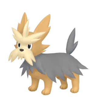 Herdier shiny front-facing sprite from Pokémon Shield