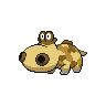 Hippopotas front-facing sprite from Pokémon Black