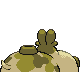 Hippopotas shiny back-facing sprite from Pokémon Diamond