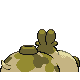 Hippopotas shiny back-facing sprite from Pokémon SoulSilver