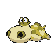 Hippopotas shiny front-facing sprite from Pokémon Platinum