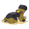 Hippowdon back-facing sprite from Pokémon Black 2