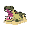 Hippowdon shiny front-facing sprite from Pokémon Black 2