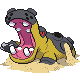 Hippowdon front-facing sprite from Pokémon Pearl