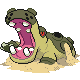 Hippowdon shiny front-facing sprite from Pokémon Pearl