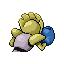 Hitmonchan shiny back-facing sprite from Pokémon FireRed