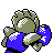 Hitmonchan shiny back-facing sprite from Pokémon Gold