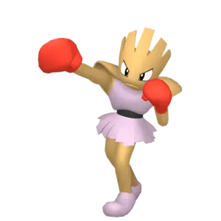 Hitmonchan front-facing sprite from Pokémon Moon