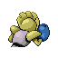 Hitmonchan shiny back-facing sprite from Pokémon Ruby