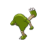 Hitmonlee shiny back-facing sprite from Pokémon Black
