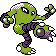Hitmonlee shiny front-facing sprite from Pokémon Crystal