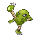 Hitmonlee shiny front-facing sprite from Pokémon Pearl
