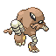 Hitmonlee front-facing sprite from Pokémon FireRed