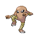 Hitmonlee front-facing sprite from Pokémon SoulSilver