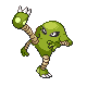 Hitmonlee shiny front-facing sprite from Pokémon Platinum