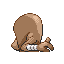 Hitmonlee back-facing sprite from Pokémon Sapphire