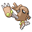 Hitmonlee front-facing sprite from Pokémon Sapphire