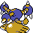 Hitmontop back-facing sprite from Pokémon Crystal