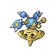 Hitmontop front-facing sprite from Pokémon Diamond