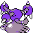 Hitmontop shiny back-facing sprite from Pokémon Silver