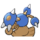 Hitmontop back-facing sprite from Pokémon HeartGold