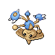 Hitmontop front-facing sprite from Pokémon HeartGold