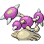 Hitmontop shiny back-facing sprite from Pokémon Sapphire