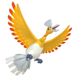 Ho-Oh shiny front-facing sprite from Pokémon XD: Gale of Darkness